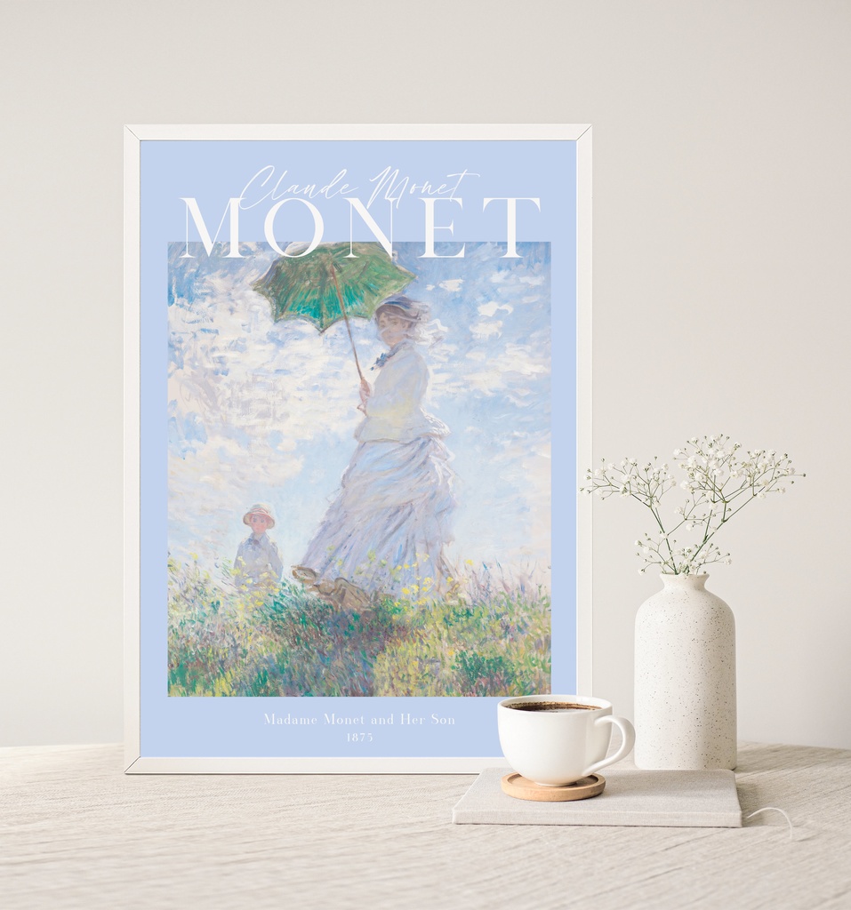 クロード・モネ「散歩、日傘をさす女性」 |おしゃれポスター|海外ポスター|インテリアアート|風景画