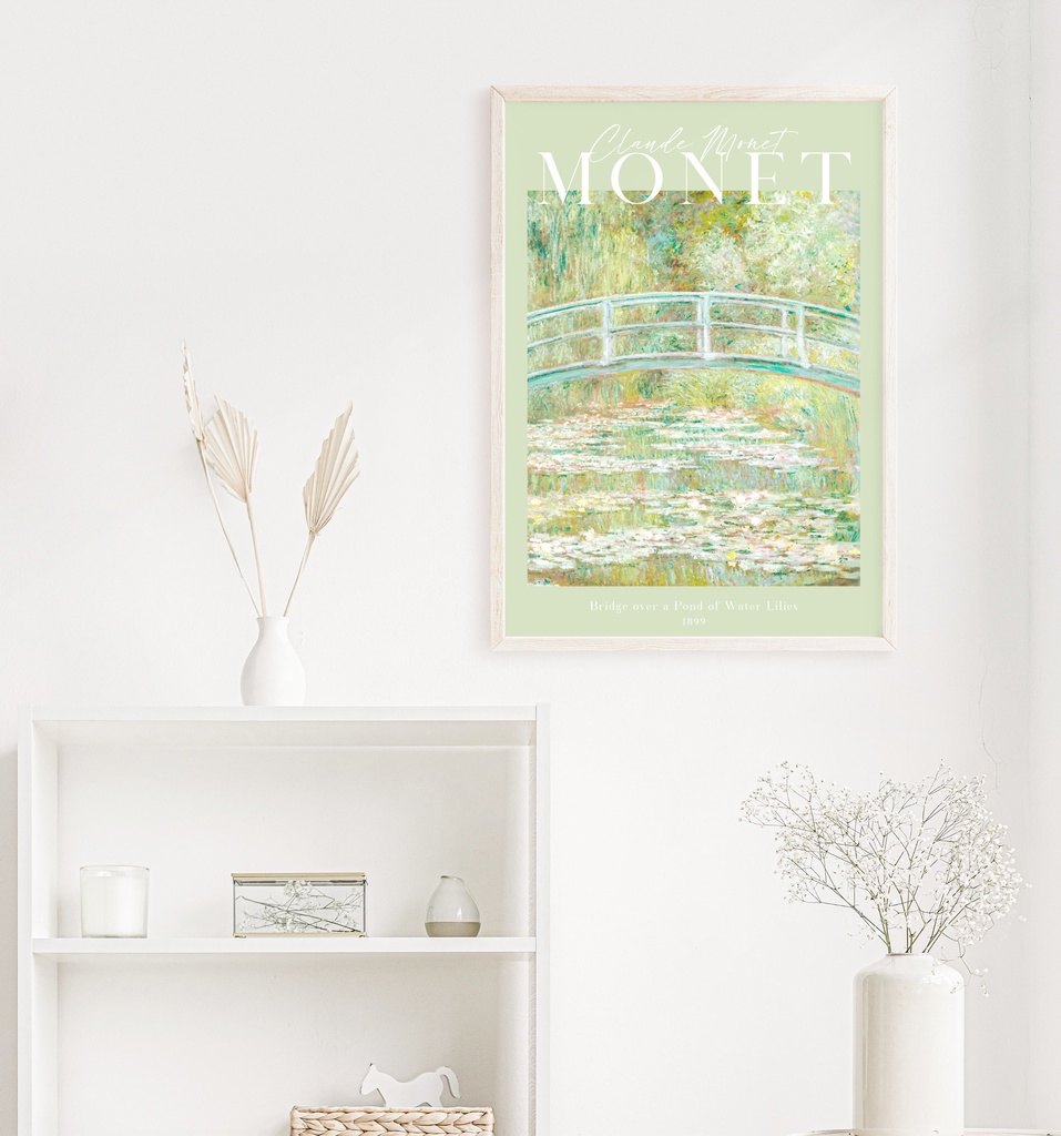 クロード・モネ「睡蓮の池に架かる橋」 |おしゃれポスター|海外ポスター|インテリアアート|風景画