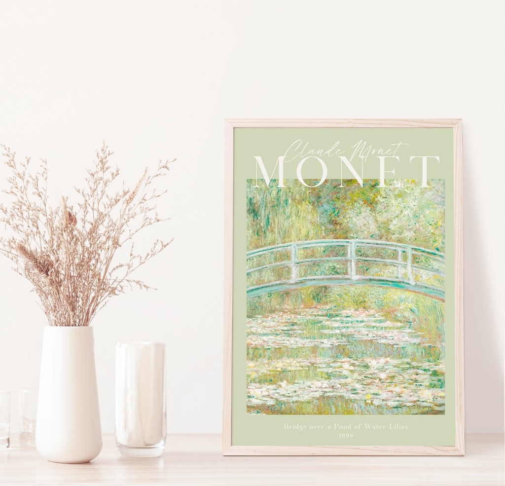 クロード・モネ「睡蓮の池に架かる橋」 |おしゃれポスター|海外ポスター|インテリアアート|風景画