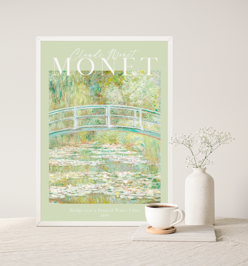 クロード・モネ「睡蓮の池に架かる橋」 |おしゃれポスター|海外ポスター|インテリアアート|風景画