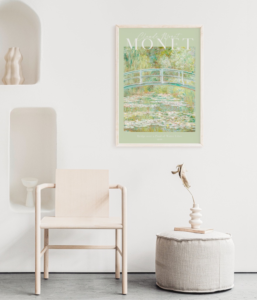 クロード・モネ「睡蓮の池に架かる橋」 |おしゃれポスター|海外ポスター|インテリアアート|風景画