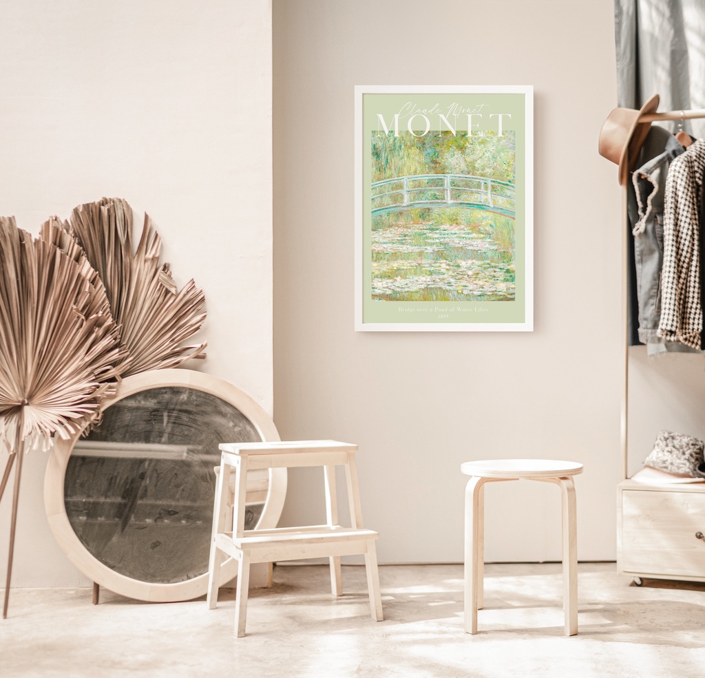 クロード・モネ「睡蓮の池に架かる橋」 |おしゃれポスター|海外ポスター|インテリアアート|風景画