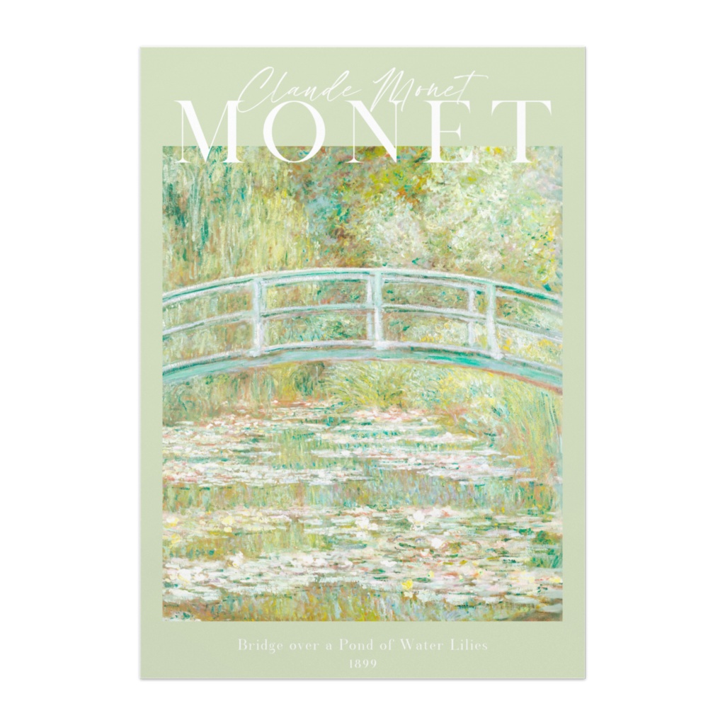 クロード・モネ「睡蓮の池に架かる橋」 |おしゃれポスター|海外ポスター|インテリアアート|風景画
