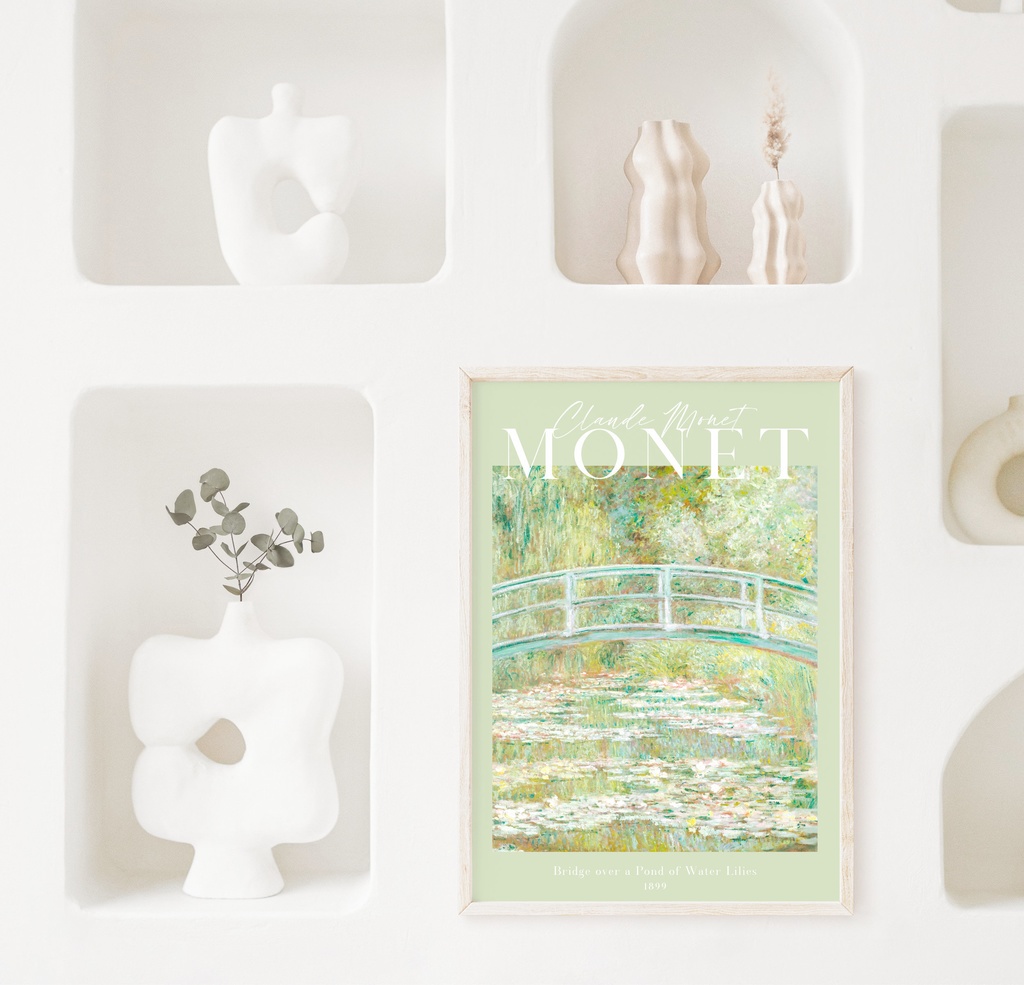 クロード・モネ「睡蓮の池に架かる橋」 |おしゃれポスター|海外ポスター|インテリアアート|風景画