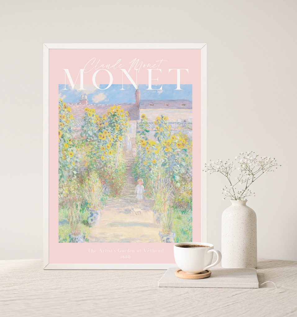 クロード・モネ「ヴェトゥイユのモネの庭」 |おしゃれポスター|海外ポスター|インテリアアート|風景画