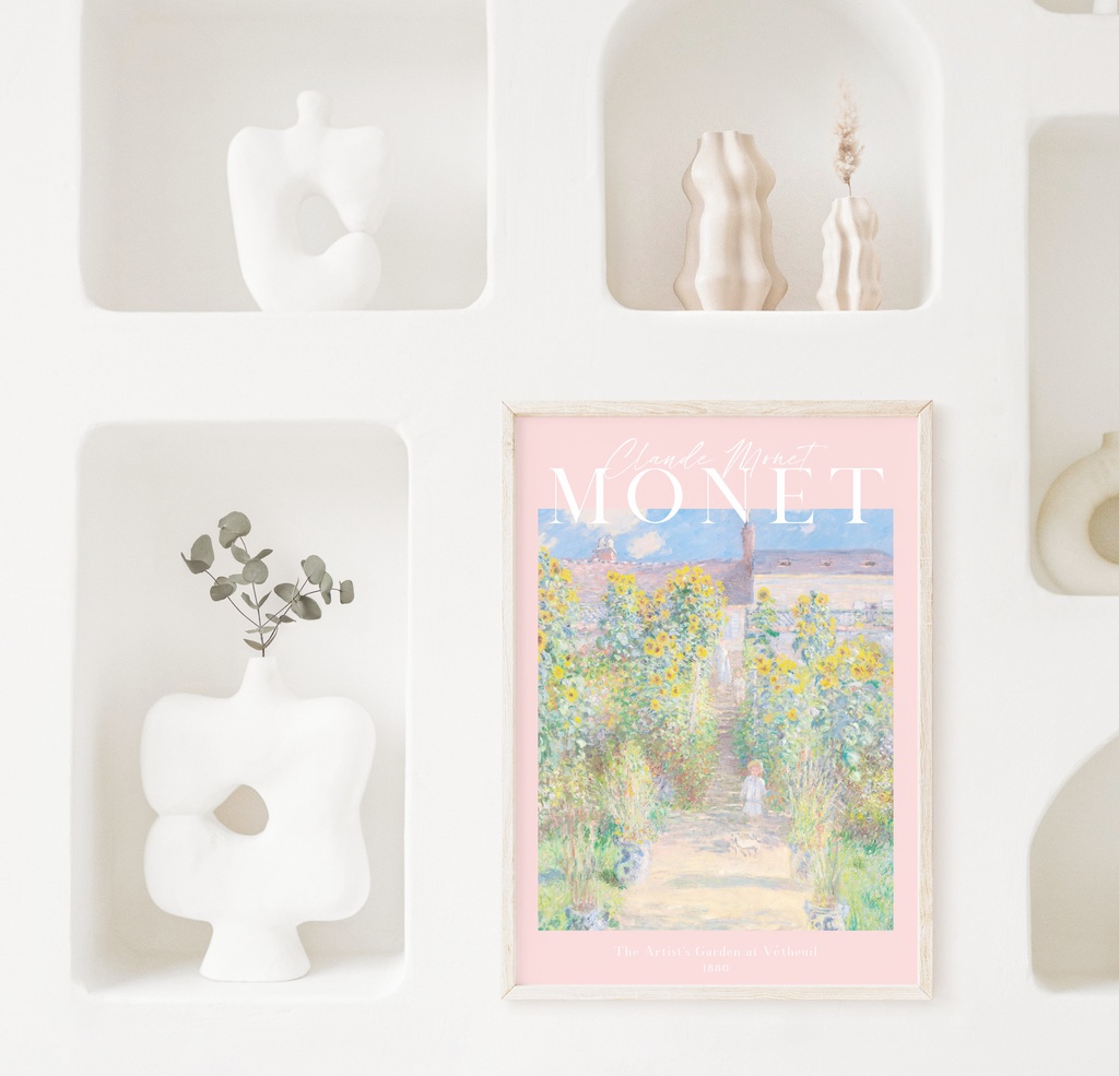 クロード・モネ「ヴェトゥイユのモネの庭」 |おしゃれポスター|海外ポスター|インテリアアート|風景画