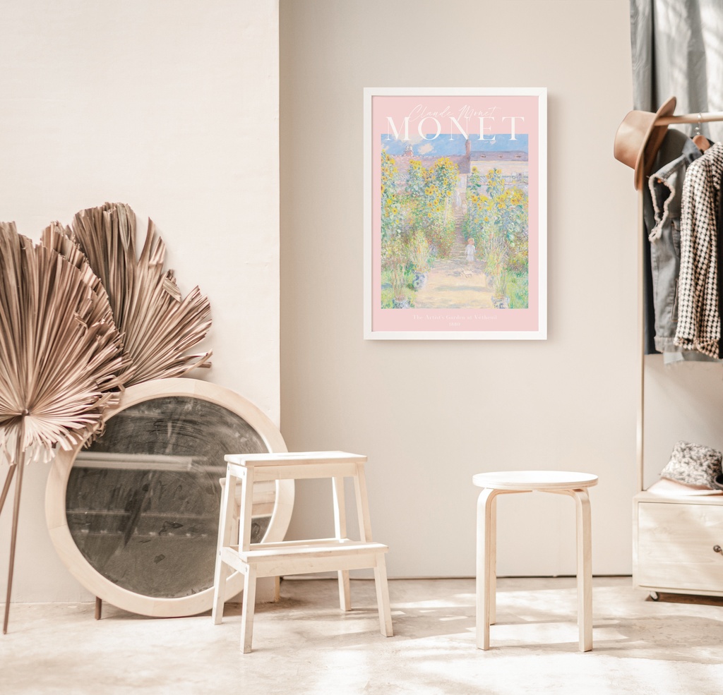クロード・モネ「ヴェトゥイユのモネの庭」 |おしゃれポスター|海外ポスター|インテリアアート|風景画
