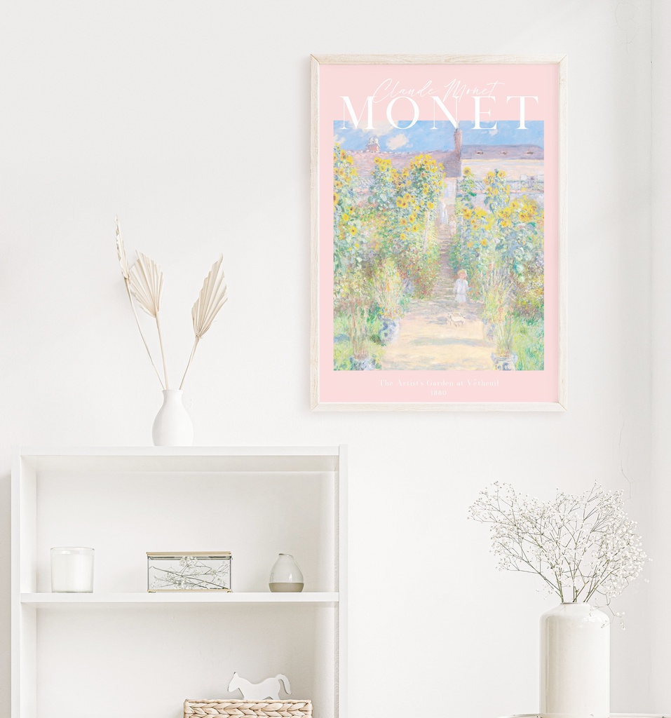 クロード・モネ「ヴェトゥイユのモネの庭」 |おしゃれポスター|海外ポスター|インテリアアート|風景画