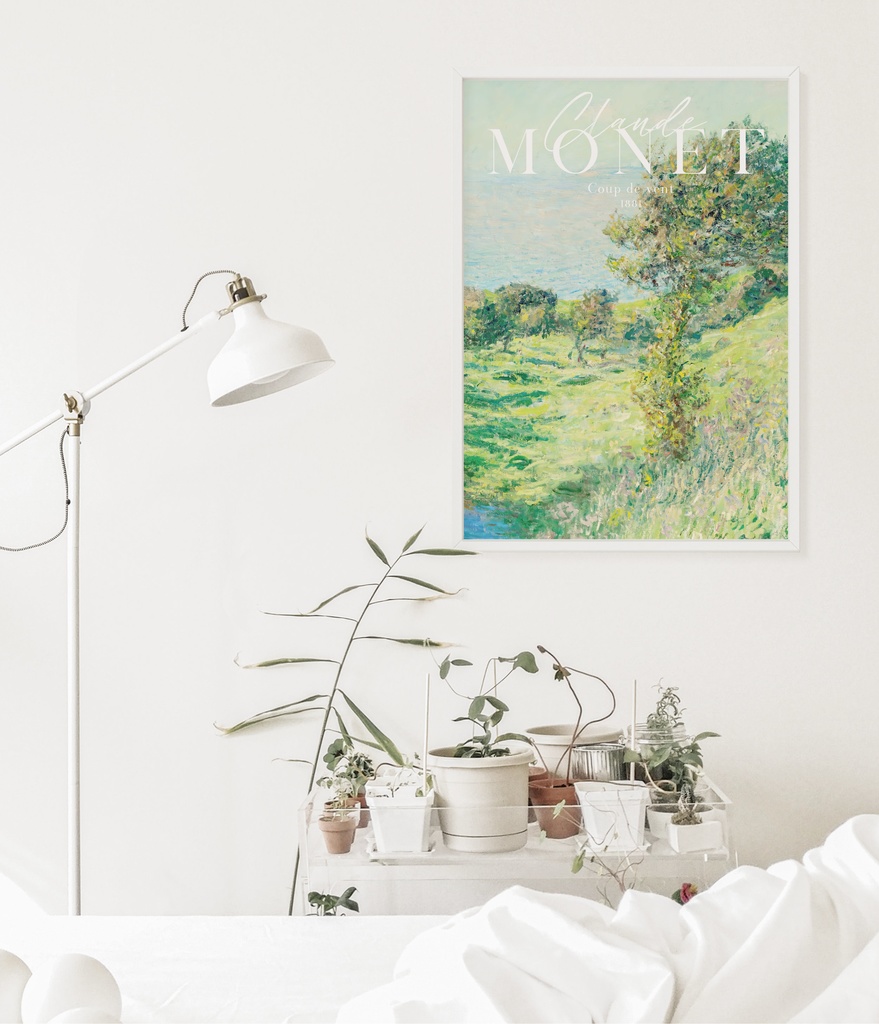 クロード・モネ "Coup de vent" アートポスター インテリアアート 有名絵画
