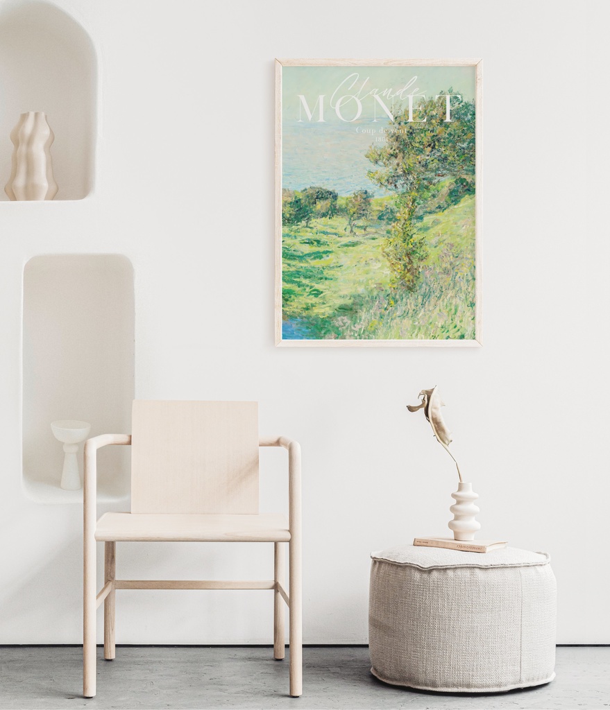 クロード・モネ "Coup de vent" アートポスター インテリアアート 有名絵画