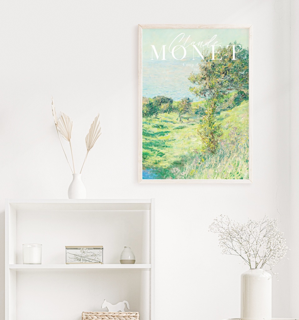 クロード・モネ "Coup de vent" アートポスター インテリアアート 有名絵画