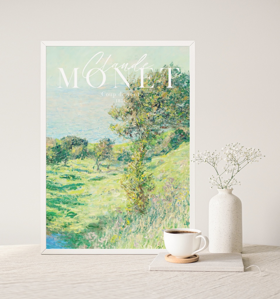 クロード・モネ "Coup de vent" アートポスター インテリアアート 有名絵画