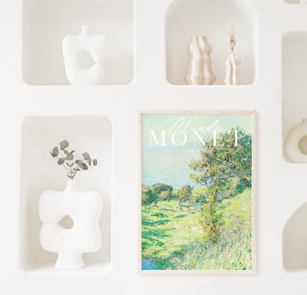 クロード・モネ "Coup de vent" アートポスター インテリアアート 有名絵画