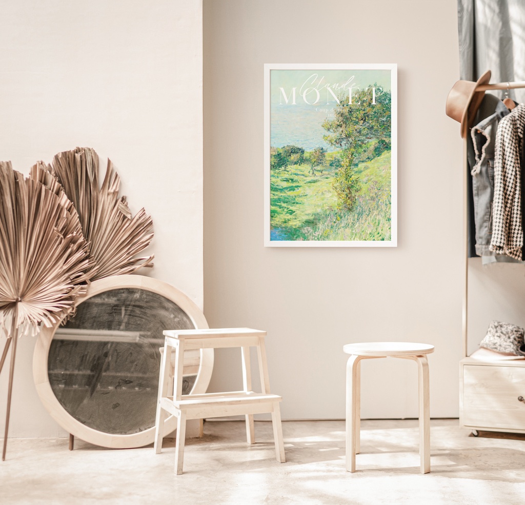 クロード・モネ "Coup de vent" アートポスター インテリアアート 有名絵画
