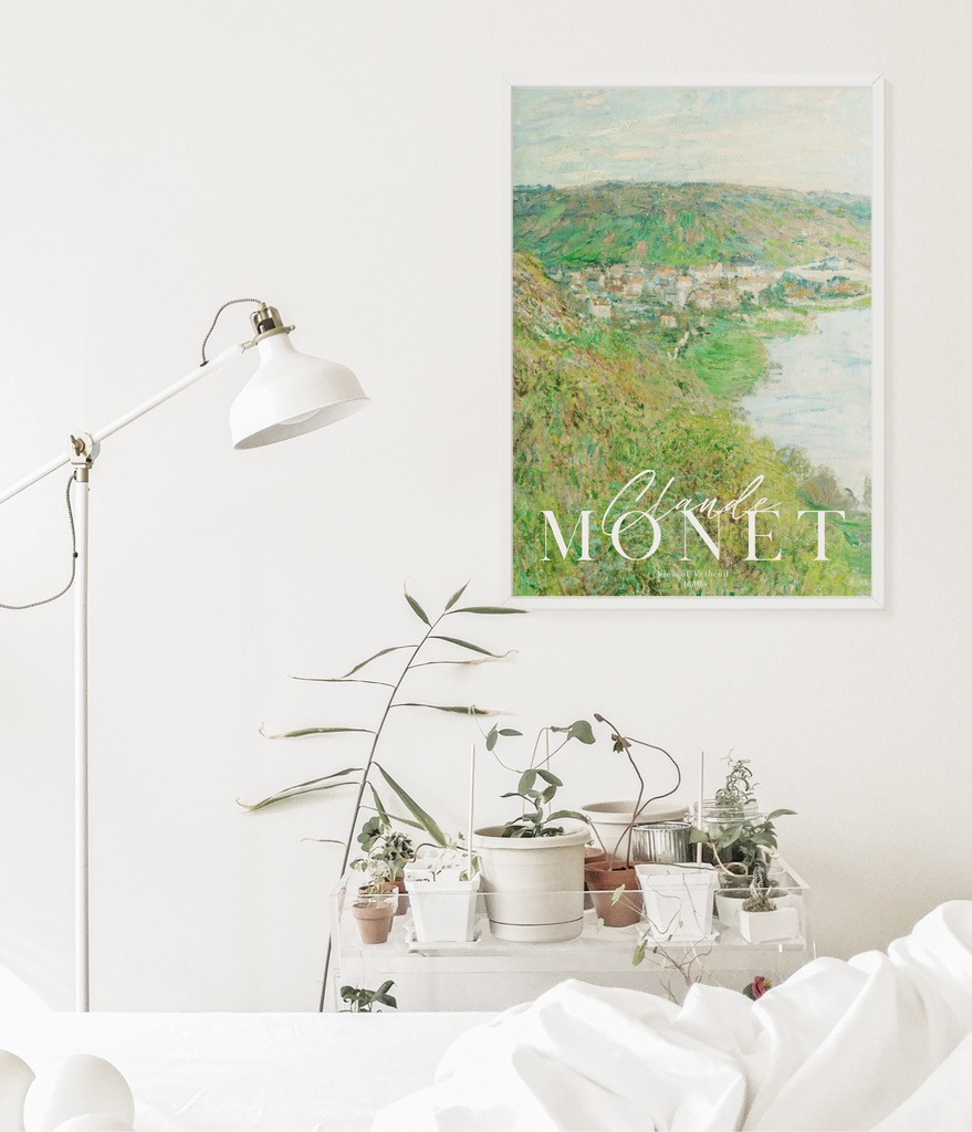 クロード・モネ "View of Vétheuil" アートポスター インテリアアート 有名絵画