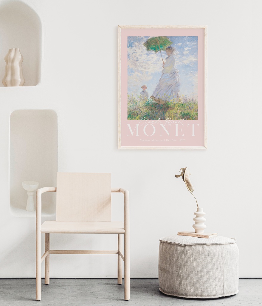 クロード・モネ「散歩、日傘をさす女性」 |おしゃれポスター|海外ポスター|インテリアアート|風景画