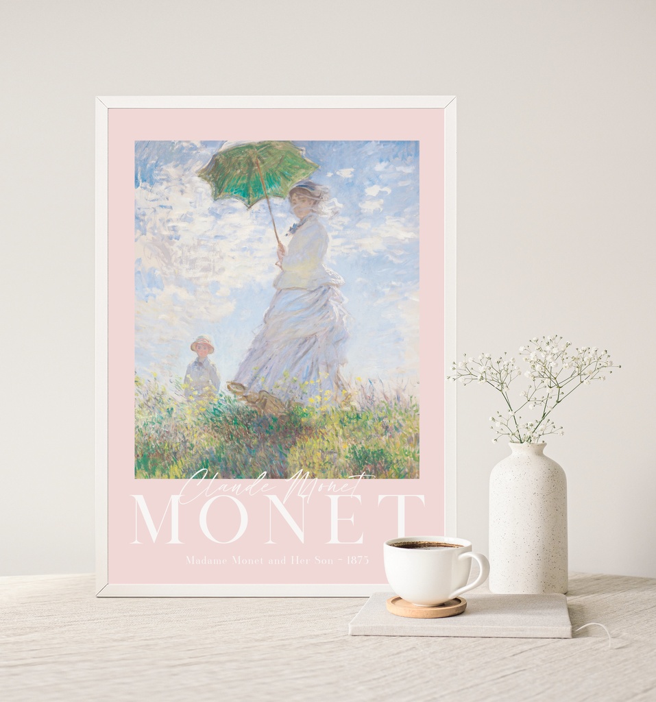 クロード・モネ「散歩、日傘をさす女性」 |おしゃれポスター|海外ポスター|インテリアアート|風景画