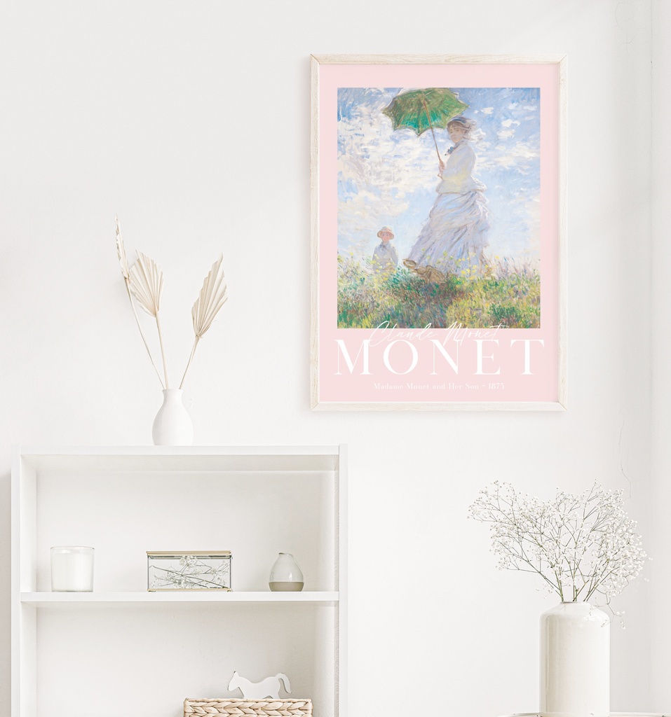 クロード・モネ「散歩、日傘をさす女性」 |おしゃれポスター|海外ポスター|インテリアアート|風景画