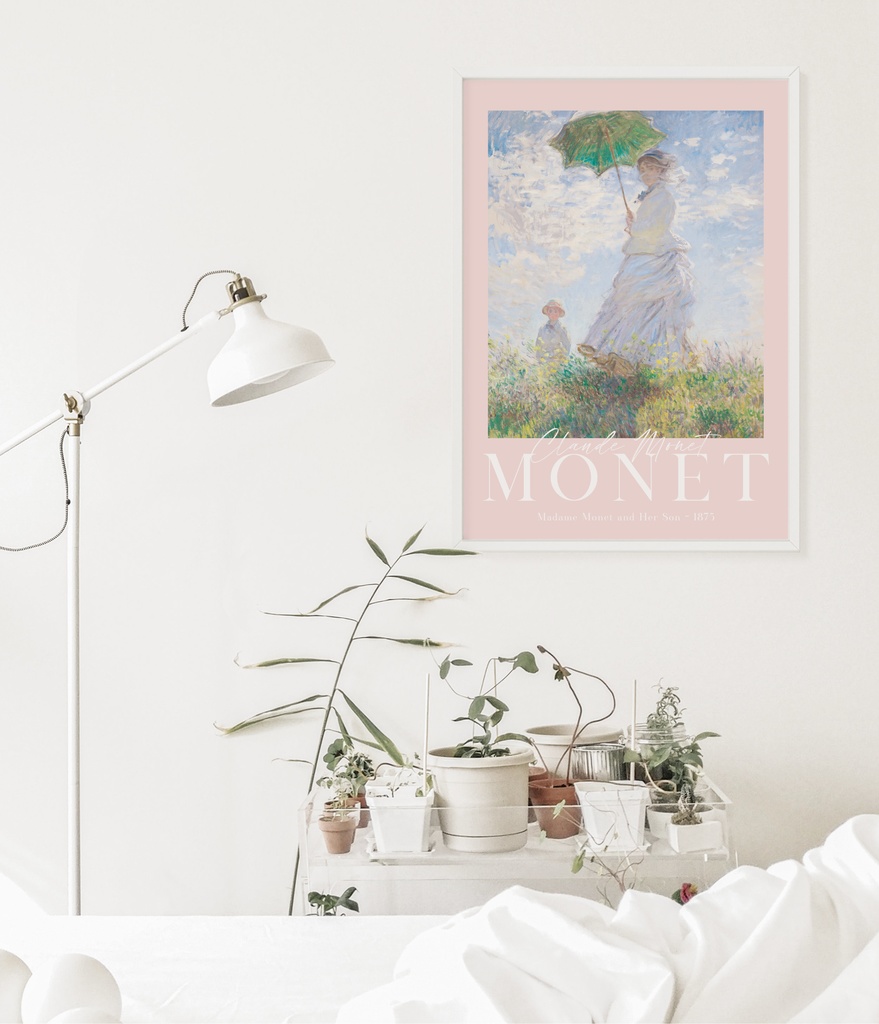 クロード・モネ「散歩、日傘をさす女性」 |おしゃれポスター|海外ポスター|インテリアアート|風景画