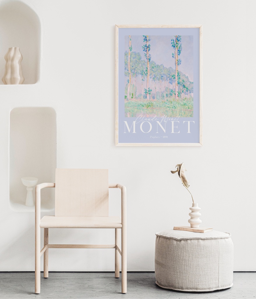 クロード・モネ "ポプラ" アートポスター インテリアアート 有名絵画