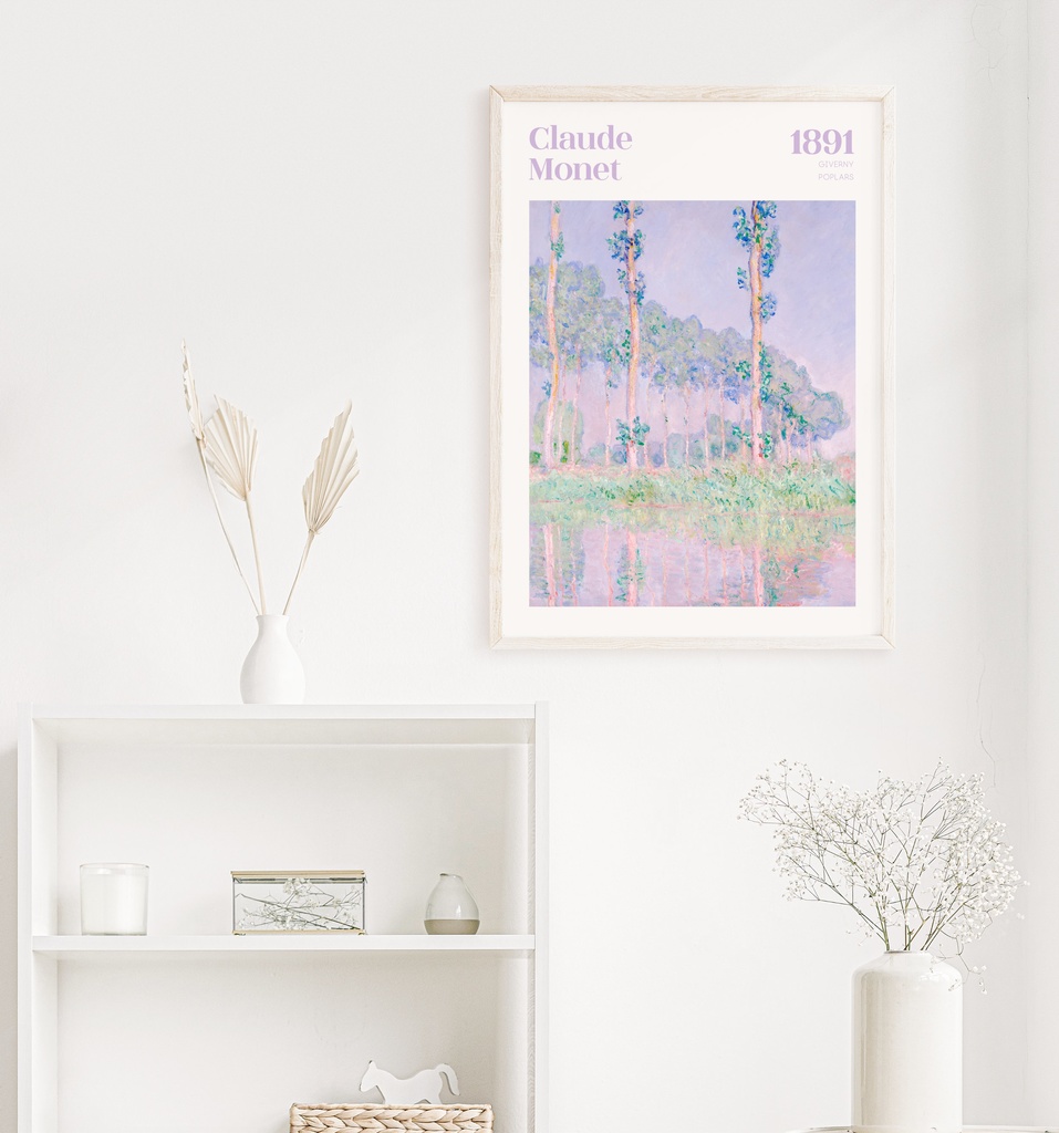 クロード・モネ "ポプラ" アートポスター インテリアアート 有名絵画