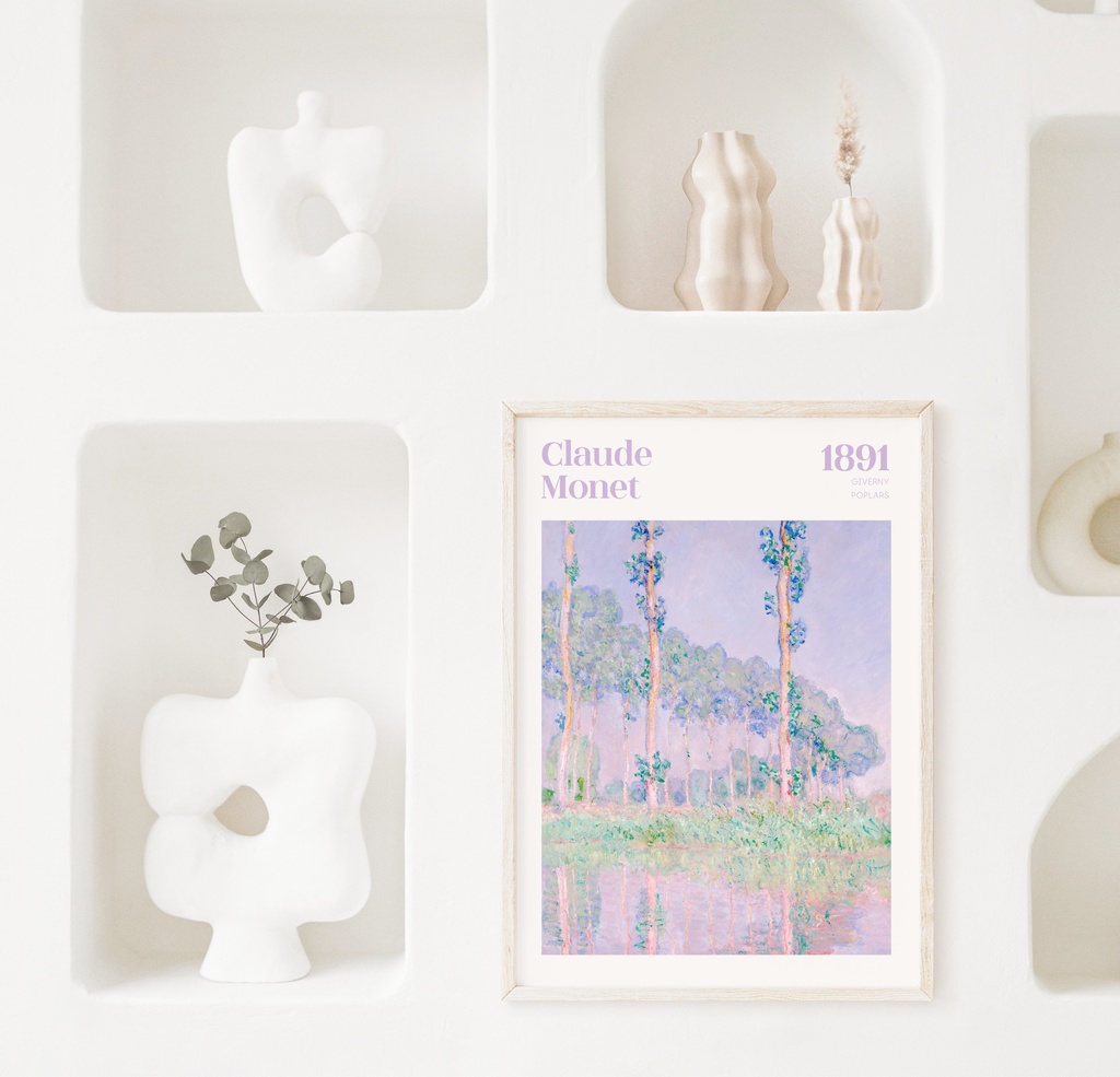 クロード・モネ "ポプラ" アートポスター インテリアアート 有名絵画