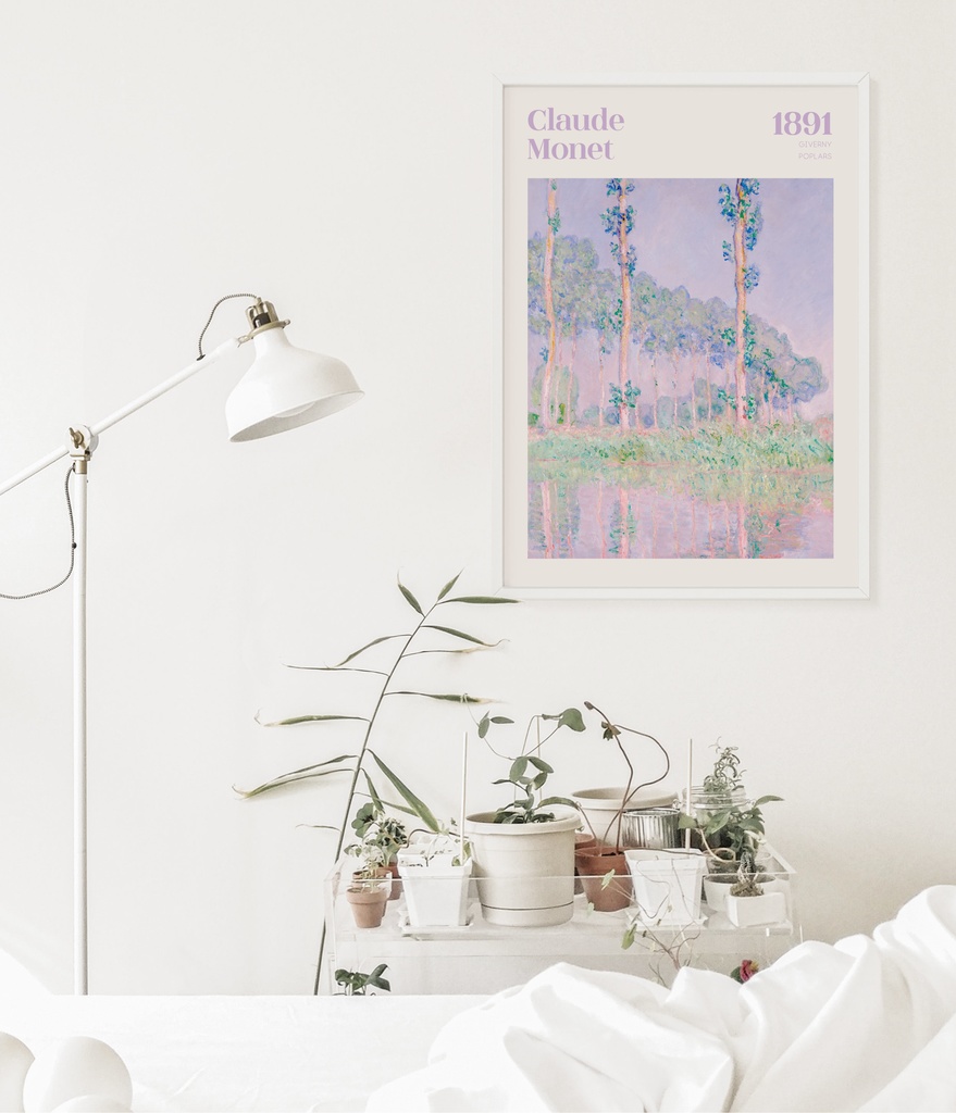 クロード・モネ "ポプラ" アートポスター インテリアアート 有名絵画
