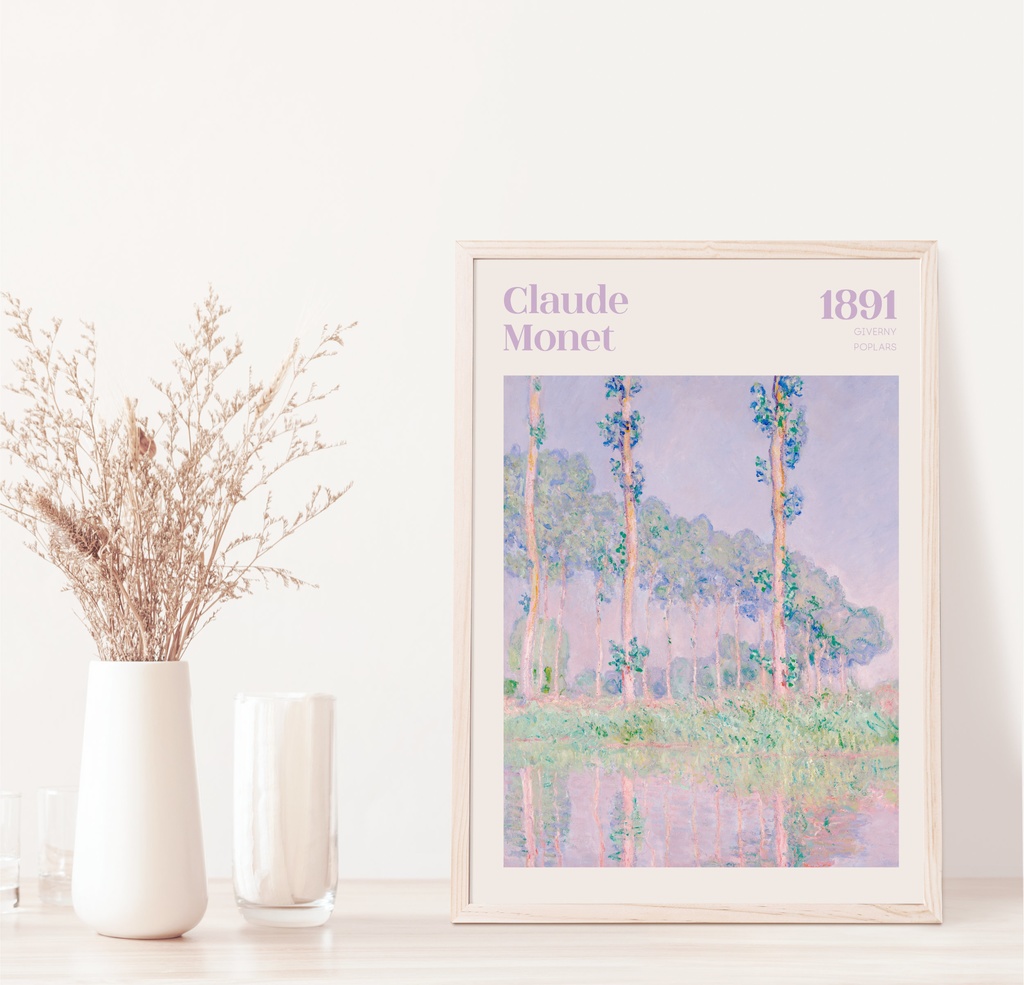 クロード・モネ "ポプラ" アートポスター インテリアアート 有名絵画