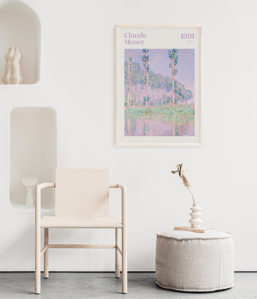 クロード・モネ "ポプラ" アートポスター インテリアアート 有名絵画