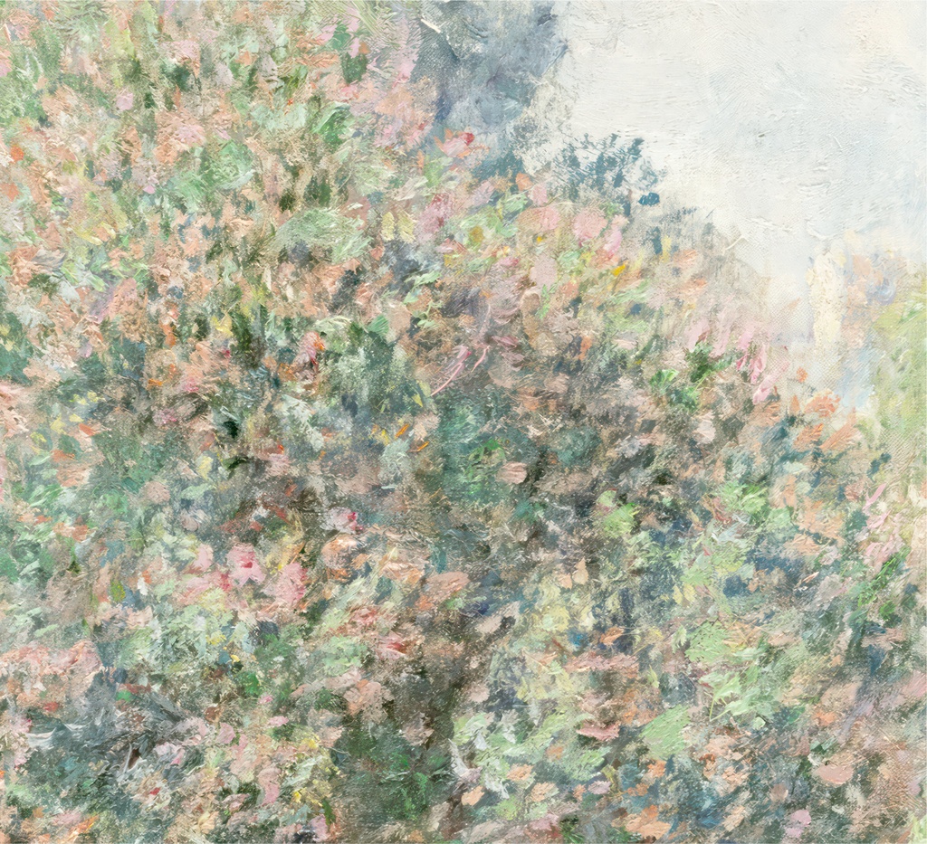 モネ アートポスター 「Landscape: The Parc Monceau」アンティーク インテリアポスター グリーン 緑