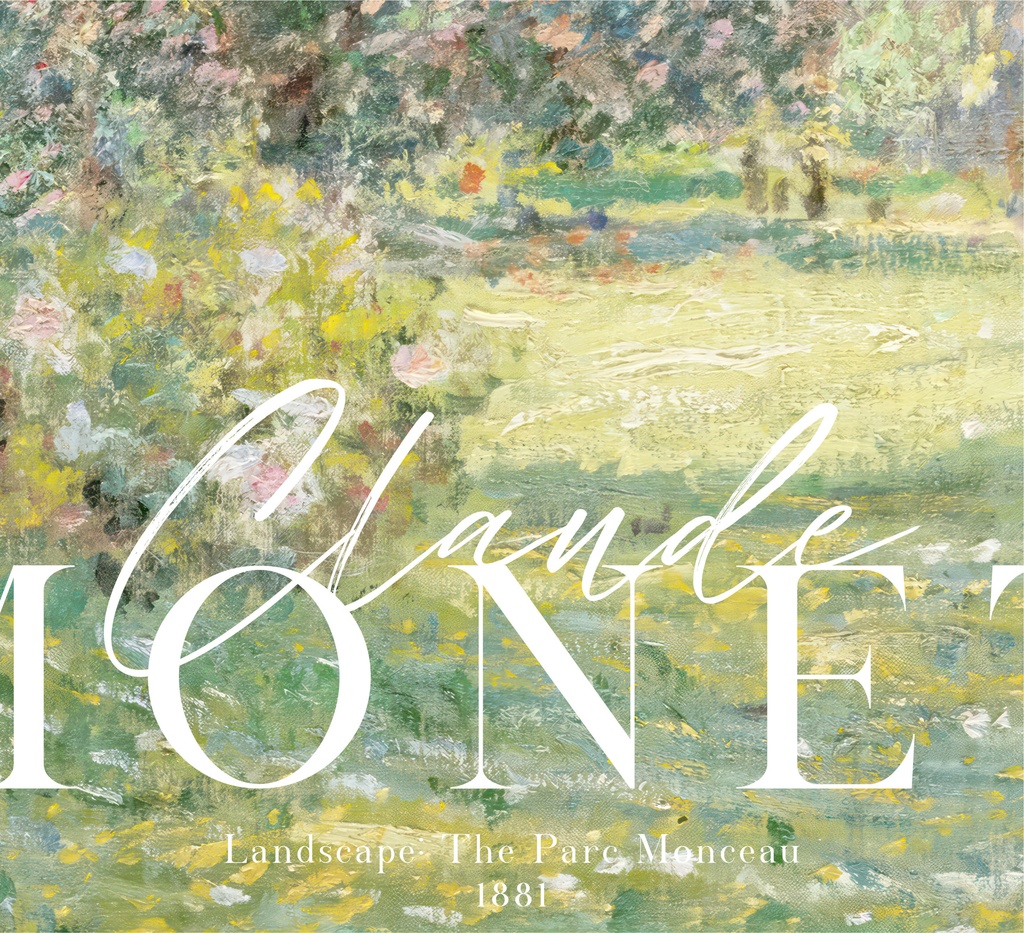 モネ アートポスター 「Landscape: The Parc Monceau」アンティーク インテリアポスター グリーン 緑