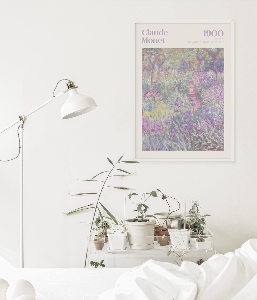 クロード・モネ "The Artist's Garden at Giverny" アートポスター インテリアアート