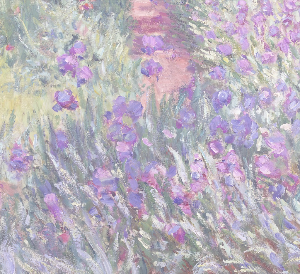 クロード・モネ "The Artist's Garden at Giverny" アートポスター インテリアアート