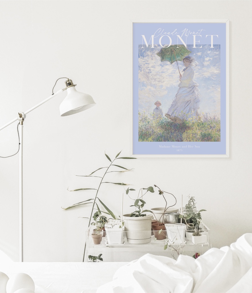 クロード・モネ「散歩、日傘をさす女性」 |おしゃれポスター|海外ポスター|インテリアアート|風景画