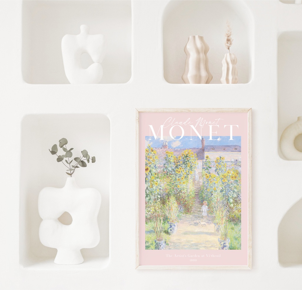 クロード・モネ「ヴェトゥイユのモネの庭」 |おしゃれポスター|海外ポスター|インテリアアート|風景画