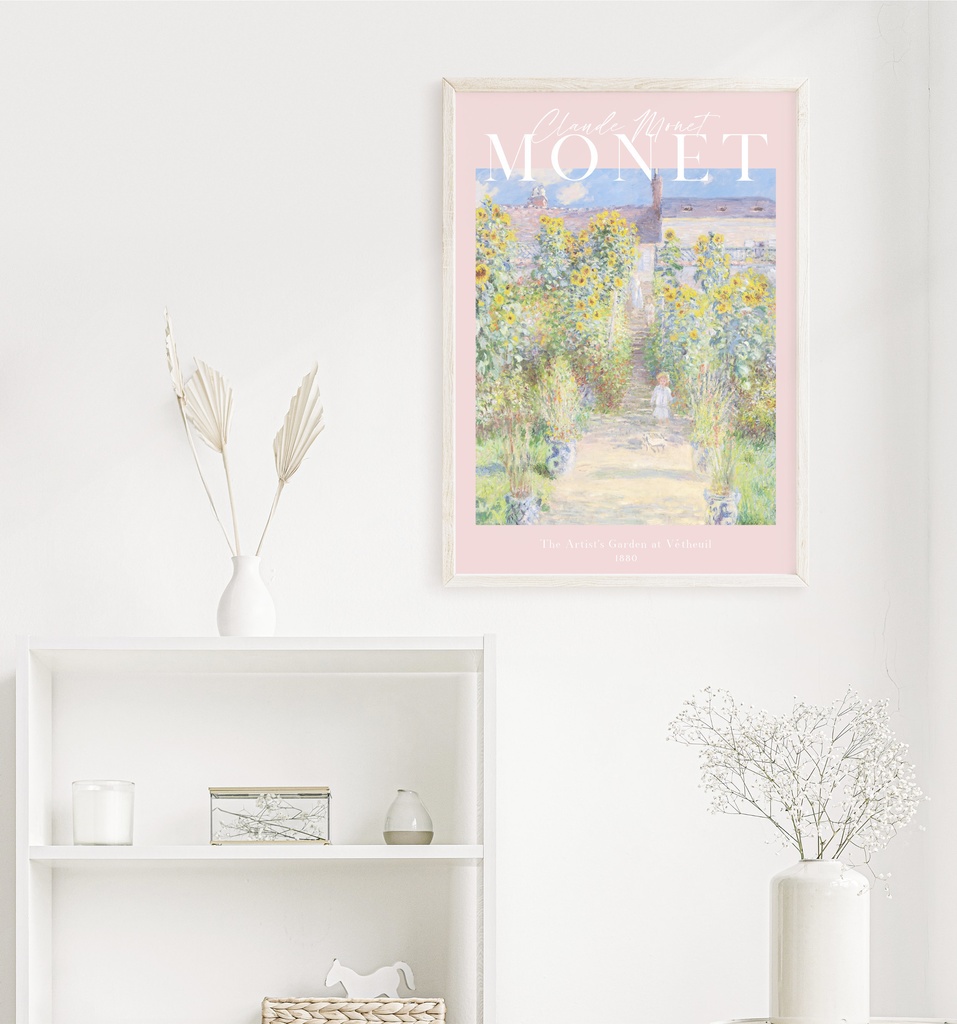 クロード・モネ「ヴェトゥイユのモネの庭」 |おしゃれポスター|海外ポスター|インテリアアート|風景画