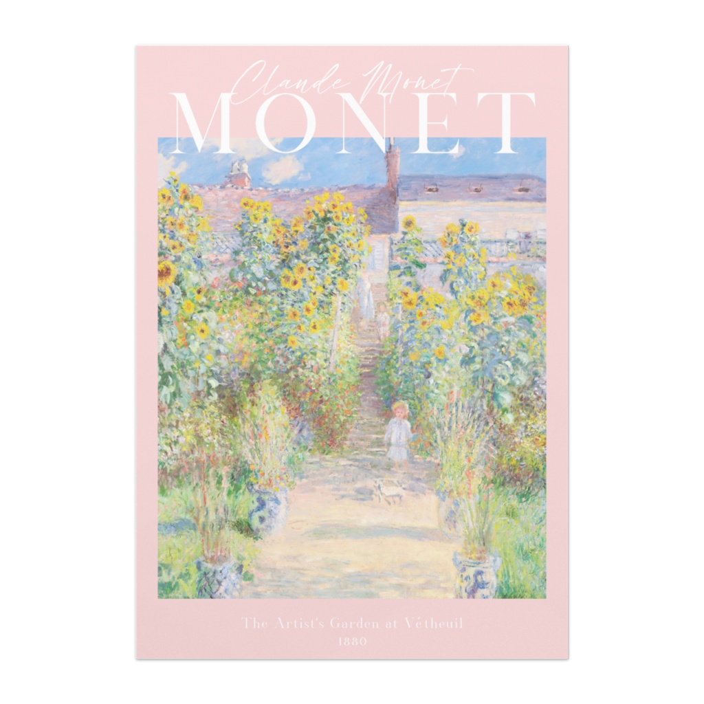 クロード・モネ「ヴェトゥイユのモネの庭」 |おしゃれポスター|海外ポスター|インテリアアート|風景画
