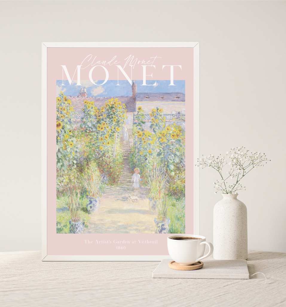 クロード・モネ「ヴェトゥイユのモネの庭」 |おしゃれポスター|海外ポスター|インテリアアート|風景画