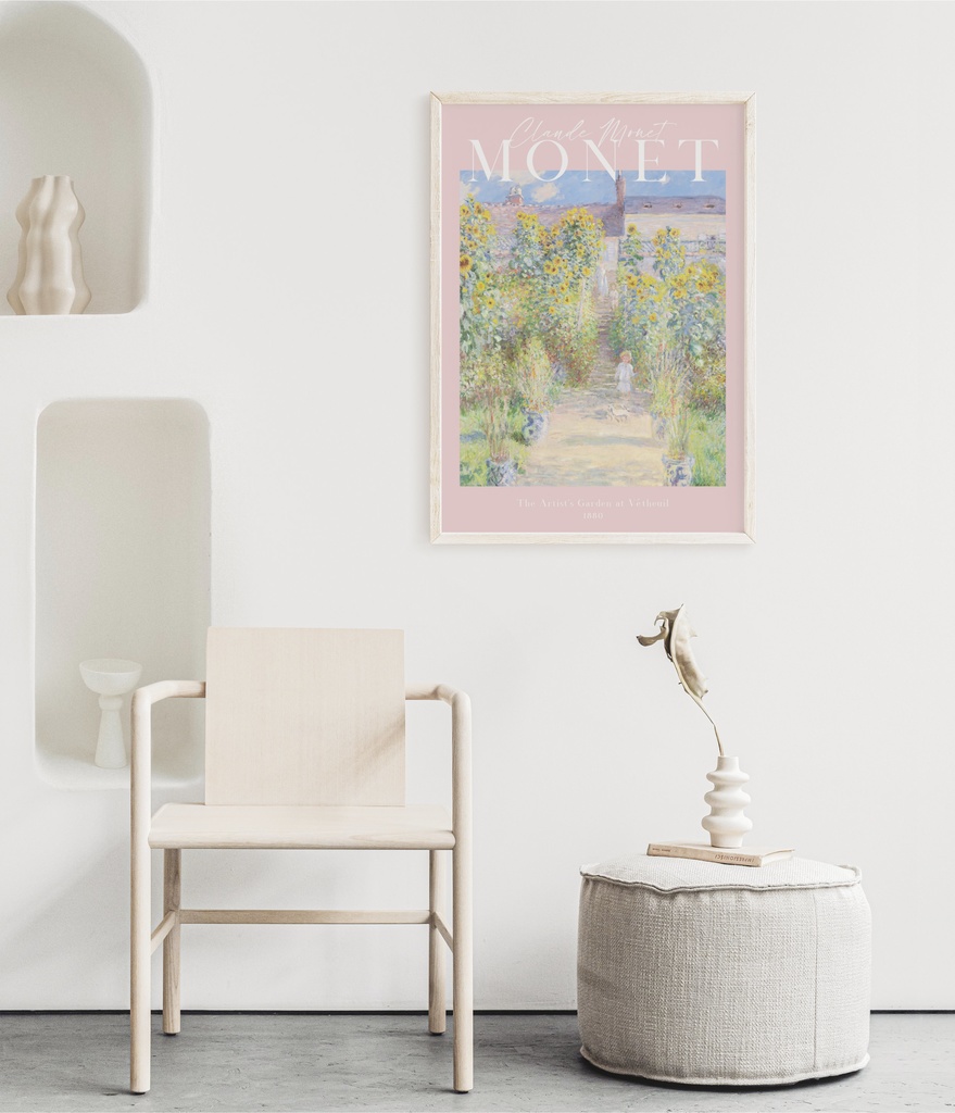 クロード・モネ「ヴェトゥイユのモネの庭」 |おしゃれポスター|海外ポスター|インテリアアート|風景画