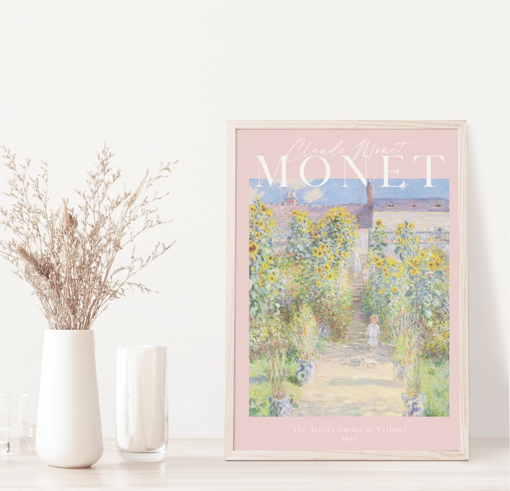クロード・モネ「ヴェトゥイユのモネの庭」 |おしゃれポスター|海外ポスター|インテリアアート|風景画