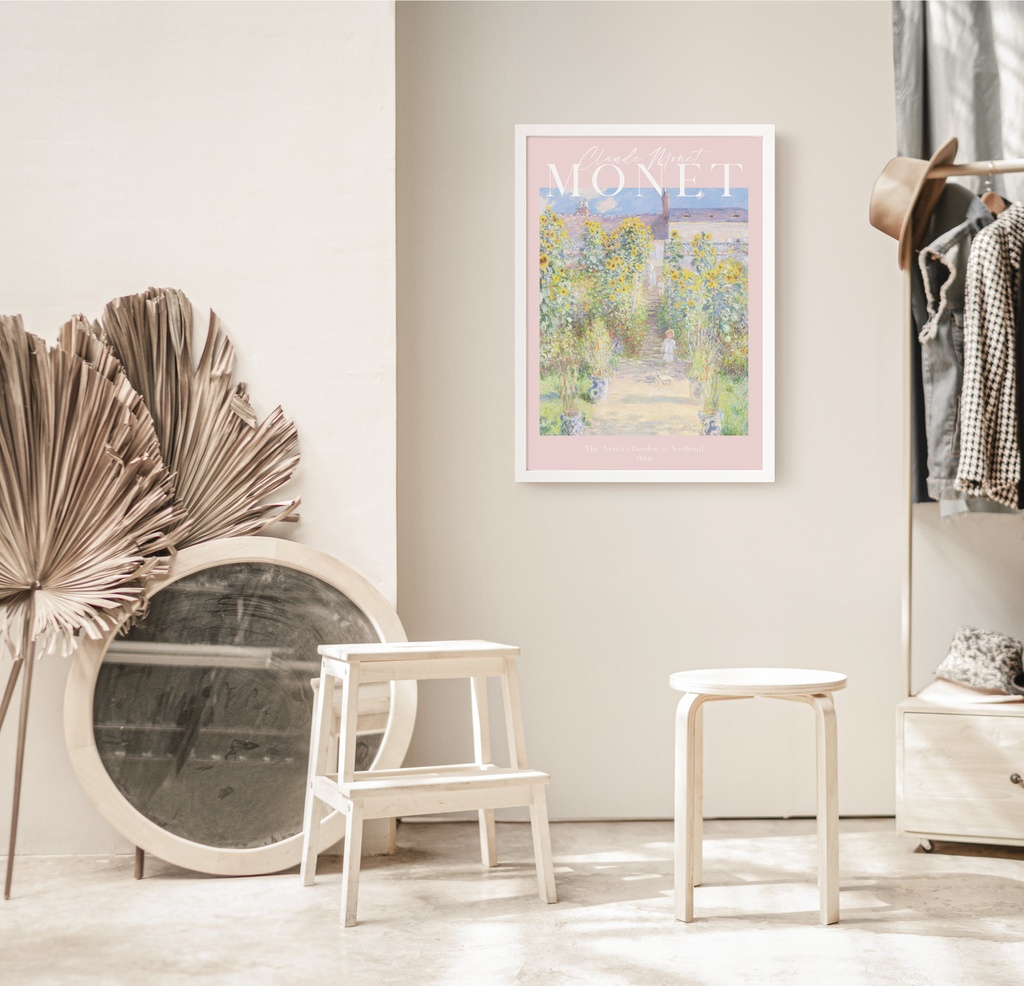 クロード・モネ「ヴェトゥイユのモネの庭」 |おしゃれポスター|海外ポスター|インテリアアート|風景画