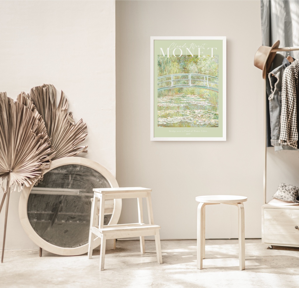 クロード・モネ「睡蓮の池に架かる橋」 |おしゃれポスター|海外ポスター|インテリアアート|風景画