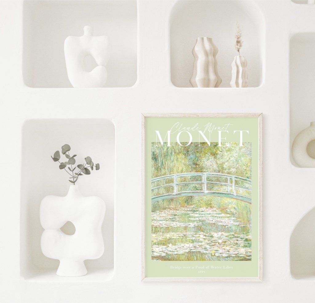 クロード・モネ「睡蓮の池に架かる橋」 |おしゃれポスター|海外ポスター|インテリアアート|風景画