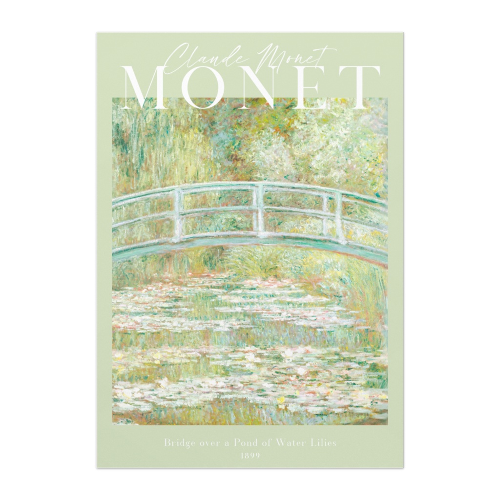 クロード・モネ「睡蓮の池に架かる橋」 |おしゃれポスター|海外ポスター|インテリアアート|風景画