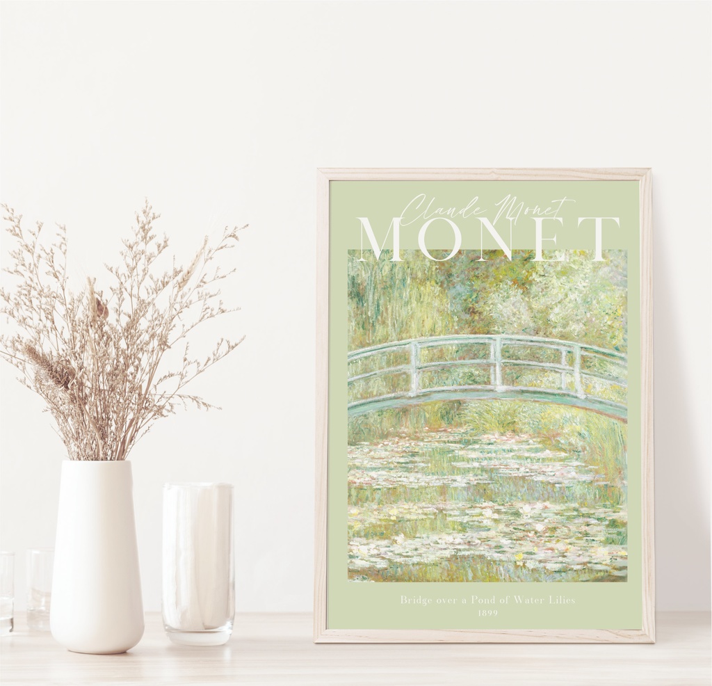 クロード・モネ「睡蓮の池に架かる橋」 |おしゃれポスター|海外ポスター|インテリアアート|風景画