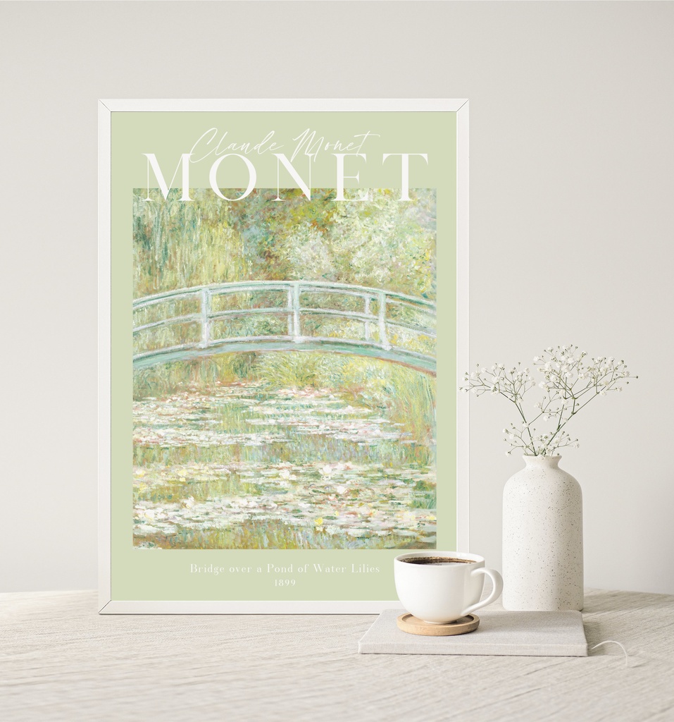 クロード・モネ「睡蓮の池に架かる橋」 |おしゃれポスター|海外ポスター|インテリアアート|風景画