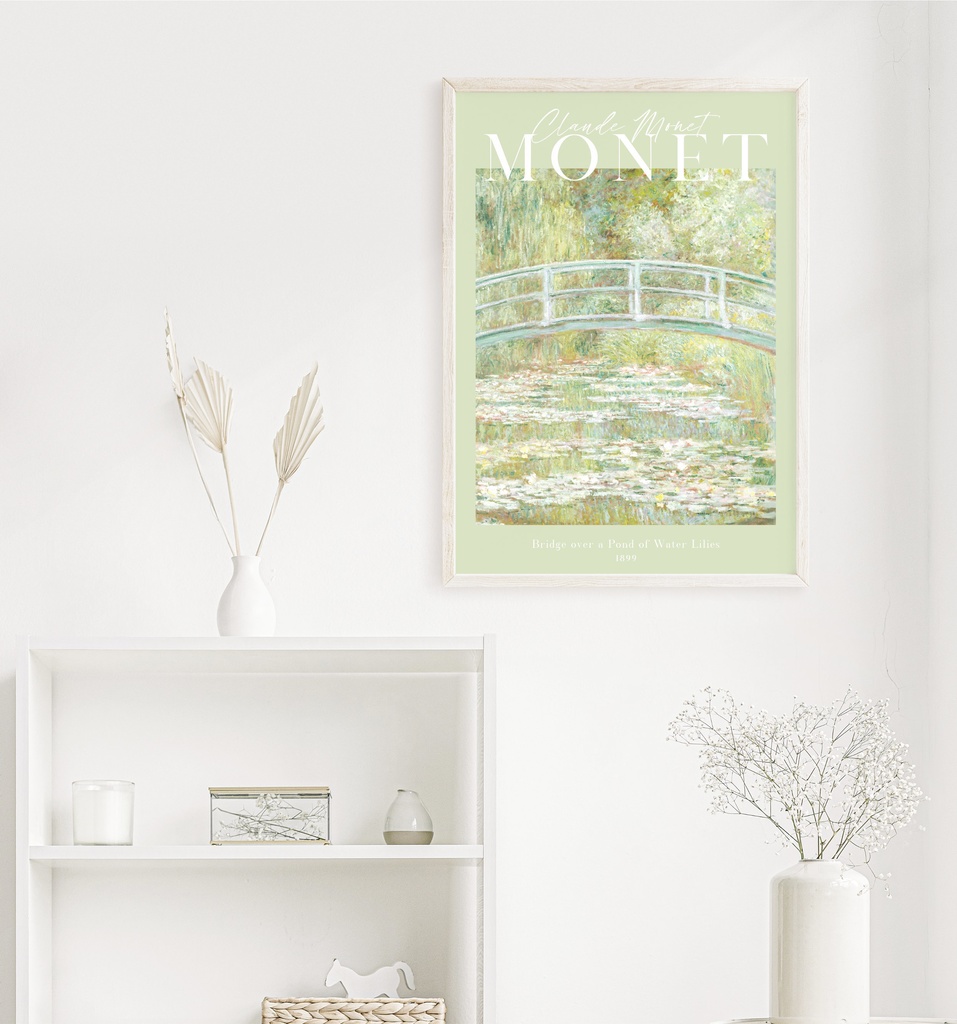 クロード・モネ「睡蓮の池に架かる橋」 |おしゃれポスター|海外ポスター|インテリアアート|風景画