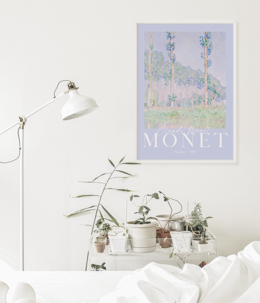 クロード・モネ "ポプラ" アートポスター インテリアアート 有名絵画
