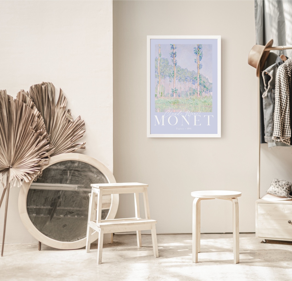クロード・モネ "ポプラ" アートポスター インテリアアート 有名絵画