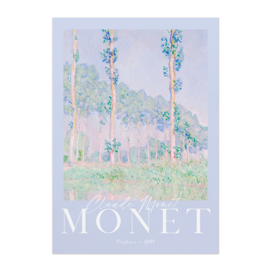 クロード・モネ "ポプラ" アートポスター インテリアアート 有名絵画